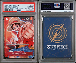 2024 ONE PIECE BANDAI GAMES FEST 23-24 PREM CARD CL PROMO MONKEY D. LUFFY PSA 10 - Image 3