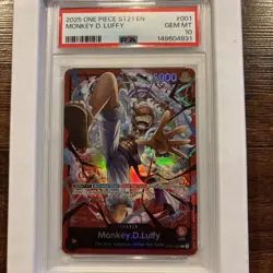 2025 One Piece ST21-001 Monkey D Luffy PSA 10 - Image 1
