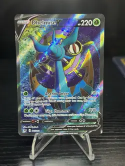Pokemon Card - Dhelmise V 187/202 Sword & Shield Base - NM - Image 1