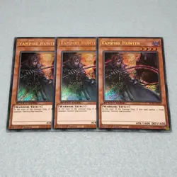 Yugioh Vampire Hunter SGX3 1st Edition Secret Rare 3 Card Set NM - Image 1