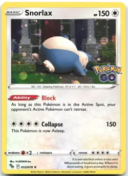 Snorlax 055/078 Holo Promo Miscellaneous Cards & Products Pokemon MP - Image 1