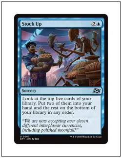 1x Stock Up, Aetherdrift, Magic the Gathering MTG NM - Image 1
