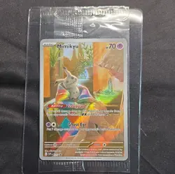 Mimikyu SVP 075 Paldean Fates Black Star Promo Sealed Pokemon TCG Card - Image 1