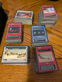 Lot Of 800+ Star Wars CCG Cards, Complete Sets, All Black Border Limited, Rare - Image 2
