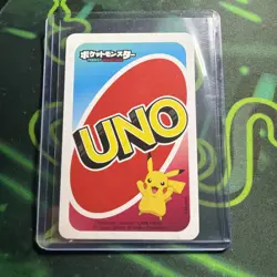 Unown RED Skip Pokemon Mattel Japanese UNO Card NM/MINT - Image 2