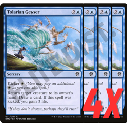 MTG Tolarian Geyser (Dominaria United) 071/281 (NEAR MINT) (4X) - Image 1