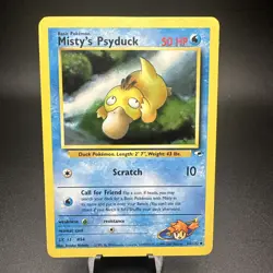 Pokemon Misty’s Psyduck Gym Heroes Vintage Card 54/132 LP/MP - Image 1