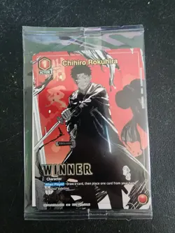 Union Arena TCG Winner Card Chihiro Rokuhira UEPR/KGR-1-056 Foil - Image 1