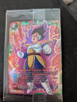 Dragon Ball Super Vegeta Omnipotent Elite Holo Card BT15-143 SPR - Image 1