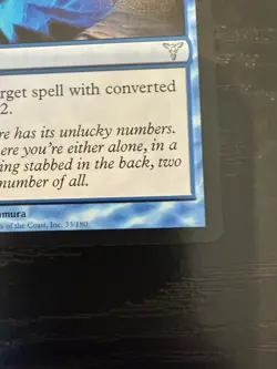 MtG Spell Snare 33/180 Dissension Regular Uncommon - Image 3