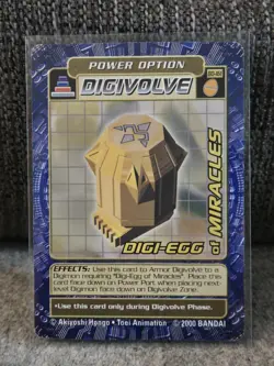 Digimon Digi-Battle Digiegg Of Miracles BO-161 Booster Series 3 Card Bandai - Image 1