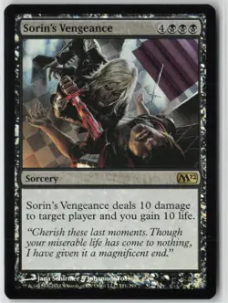 Sorin's Vengeance Foil R Magic 2012 (M12) 111 NM - Image 1