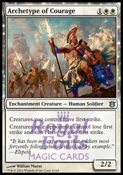 Archetype of Courage 1x FOIL BNG MTG Born of the Gods Uncommon MINT white - Image 1