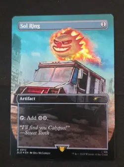 Sol Ring (0912) Rainbow Foil Secret Lair Playstation Drop Foil Twisted Metal MTG - Image 1