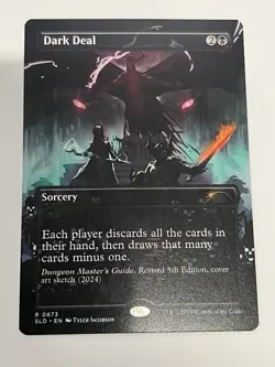 Dark Deal Borderless NonFOIL MTG Secret Lair D&D 50th Regular 0873 *READ* - Image 1