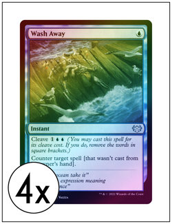 4x Wash Away, Foil, Crimson Vow, Magic MTG NM - Image 1