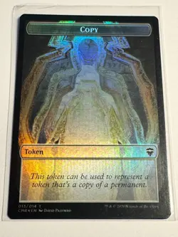 Copy Salamander Warrior Double-Sided Token Commander Legends Foil NM MTG - Image 1