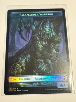 Copy Salamander Warrior Double-Sided Token Commander Legends Foil NM MTG - Image 2