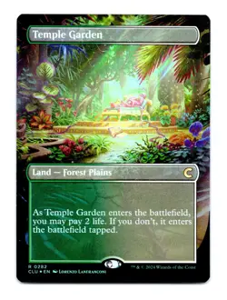 1x Temple Garden, Foil - Ravnica Clue Edition, Magic MTG NM - Image 1