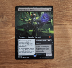 MTG Emeritus of Woe (SOS) NM*Extended Art*Commander*Black*Prepared Spells* - Image 1