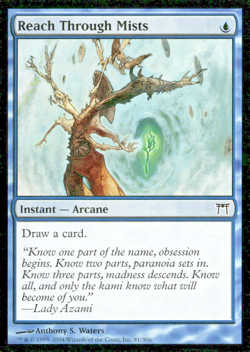 Reach Through Mists #81 Champions of Kamigawa MTG Blue Instant Arcane - Image 1
