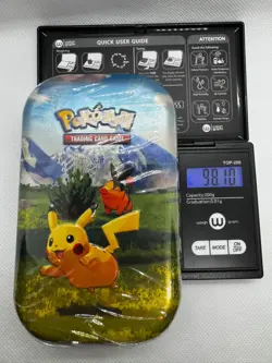 98.10g EXTRA HEAVY! - Pokemon Ascended Heroes Mini Tin: Pikachu & Tepig - Image 1