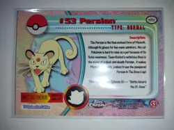 Topps Chrome Pokemon Persian #53 NM/M (A) - Image 2