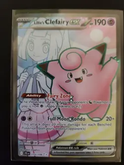 Pokemon TCG Lillie's Clefairy EX Journey Together 173/159 - Image 1