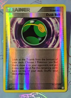 Dusk Ball 110/123 Mysterious Treasures Reverse Holo Pokemon Card NM - Image 1