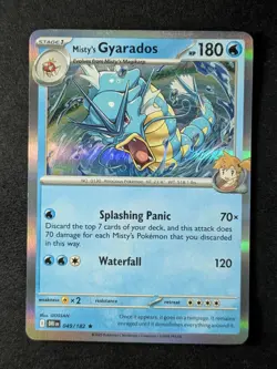 2025 Pokemon MISTY'S GYARADOS #049/182 Destined Rivals Holo ENG - Image 1
