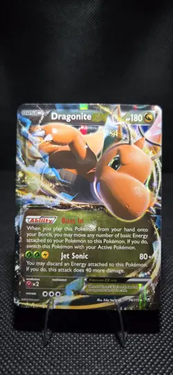 Pokemon TCG Cards Dragonite EX 74/111 Furious Fists Ultra Rare Holo - Image 1
