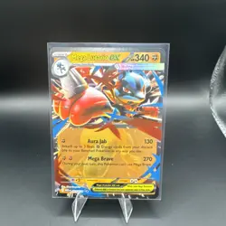 Pokemon TCG Mega Lucario ex 077/132 Mega Evolution Double Rare Holo NM - Image 1