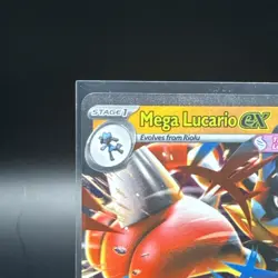 Pokemon TCG Mega Lucario ex 077/132 Mega Evolution Double Rare Holo NM - Image 2
