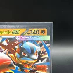 Pokemon TCG Mega Lucario ex 077/132 Mega Evolution Double Rare Holo NM - Image 3