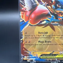 Pokemon TCG Mega Lucario ex 077/132 Mega Evolution Double Rare Holo NM - Image 4