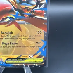 Pokemon TCG Mega Lucario ex 077/132 Mega Evolution Double Rare Holo NM - Image 5