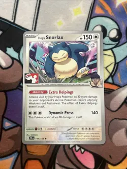 Hop's Snorlax Non-Holo - NM - Pokemon Prize Pack Series 7 Stamped - Image 1