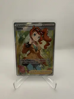 2020 Pokemon Rebel Clash Sonia Full Art Holo Trainer 192/192 - Image 1