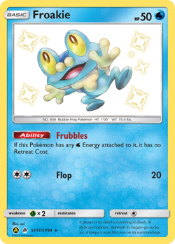 Froakie SV11/SV94 Shiny Rare Hidden Fates Shiny Vault Pokemon Near Mint - Image 1