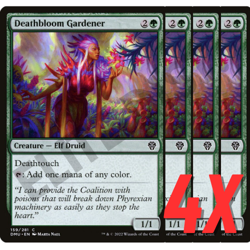 MTG Deathbloom Gardener (Dominaria United) 159/281 (NEAR MINT) (4X) - Image 1