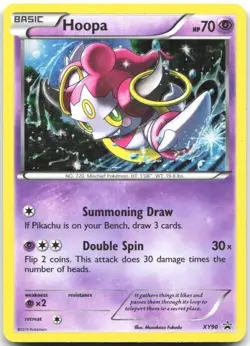 Hoopa (Collector Chest) XY90 Holo Promo XY Promo Pokemon Heavily Played - Image 1