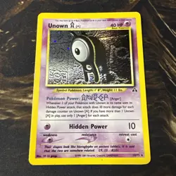 Pokemon Unown A 14/75 Holo Neo Discovery Unlimited 2001 - Image 1