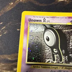 Pokemon Unown A 14/75 Holo Neo Discovery Unlimited 2001 - Image 2