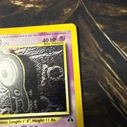 Pokemon Unown A 14/75 Holo Neo Discovery Unlimited 2001 - Image 3
