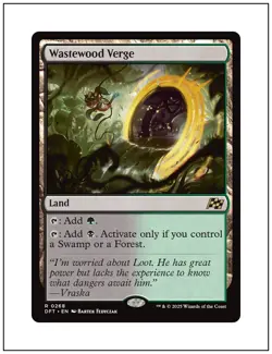 1x Wastewood Verge, Aetherdrift, Magic the Gathering MTG NM - Image 1