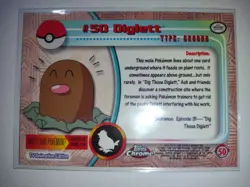 Topps Chrome Pokemon Diglett #50 NM/M (A) - Image 2
