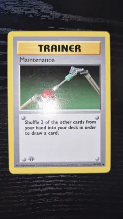 Pokemon 1st Edition Base Set Shadowless Maintenance 83/102 NS1 LP+ WOTC TCG - Image 1