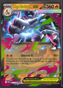 Mega Charizard X ex 013/094 (NM) - Phantasmal Flames - Double Rare - Image 1