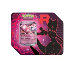 Pokemon TCG Team Rocket Mewtwo Tin *In-Hand* - Image 1