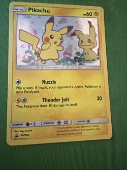 Pokemon Sun and Moon Promo Pikachu, Holo Promo, mimikyu, Blast star Promo, NM - Image 2